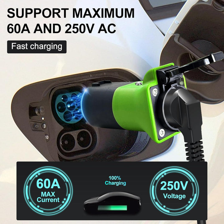 Adapter V2L für EV, 3.5KW 16A 220V Adapter von Fahrzeug zu Last, Typ2 auf Schuko-Aussenentlader, Kom