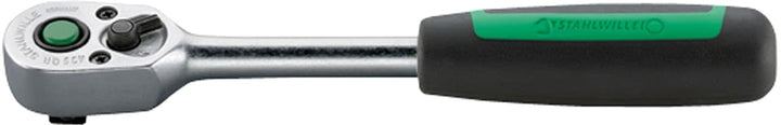 Stahlwille 435QR Knarre umschaltbar, 30 Zähne mit QuickRelease-Sicherheitsverriegelung und 2-Kompone