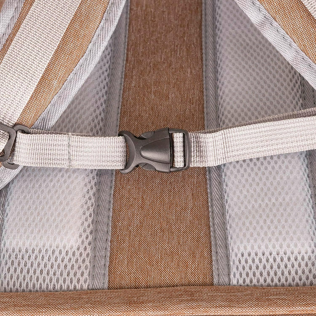 Haustier Rucksäcke Tragetasche Katzenrucksack Hunderucksack Für Reisen, Braun 42 × 34 × 27 cm Braun,