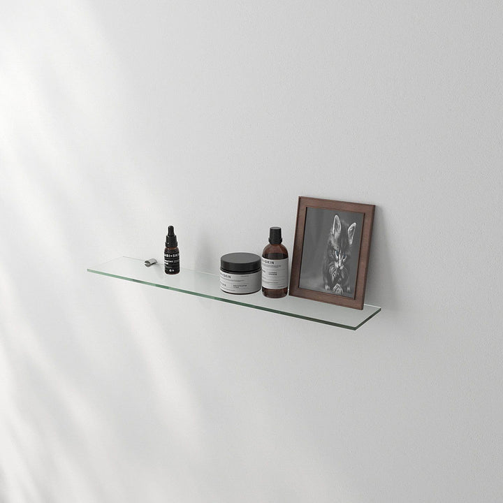 Glasregal Glasablage Bad Wand Wandablage Wandregal Badablage Glas Badezimmer 60 cm Badezimmer Regal