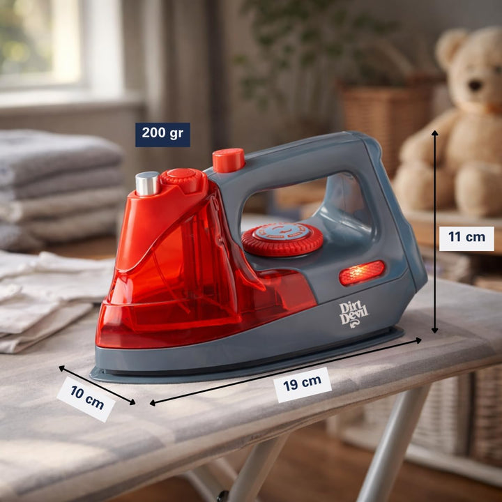 Dirt Devil Kids Spielzeug-Bügeleisen mit Licht und Sound – Spielzeug-Bügeleisen mit Sprühfunktion un