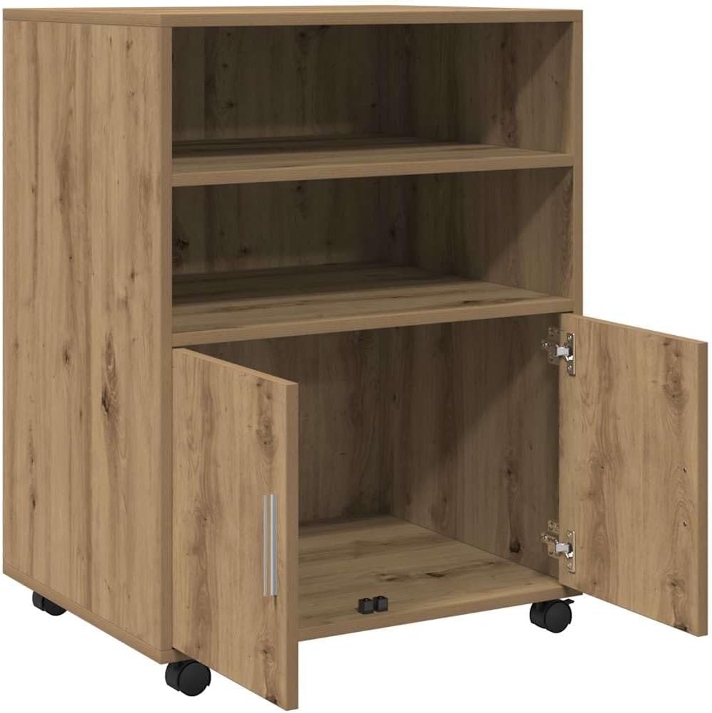 vidaXL Rollschrank, Büroschrank mit Stauraum, Aktenschrank für Wohnzimmer Büro, Bürocontainer Schran