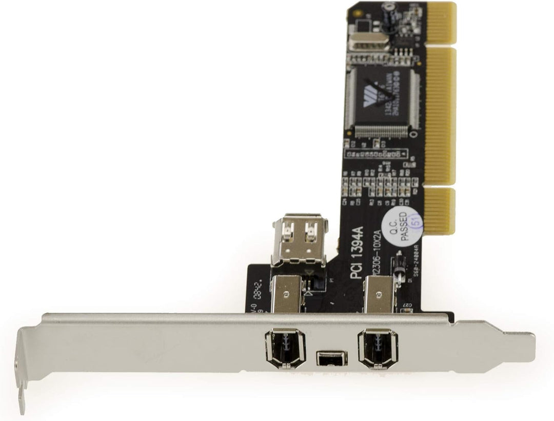 KALEA-INFORMATIQUE PCI-zu-FireWire 400 IEEE1394a 3+1-Port-Controller-Karte mit VIA-Chipsatz. Mit abg