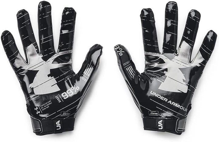 Under Armour Men's F8 Football Gloves , Black (001)/Metallic Gold , Large