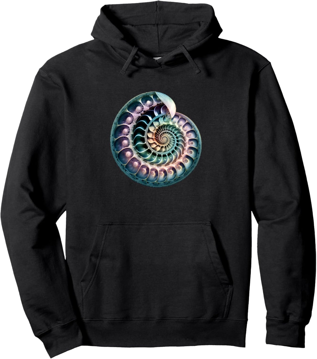 Fibonacci, Spirale, Muschel, Schnecke, Phi, Symbol, goldenes Verhältnis Pullover Hoodie