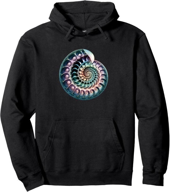 Fibonacci, Spirale, Muschel, Schnecke, Phi, Symbol, goldenes Verhältnis Pullover Hoodie