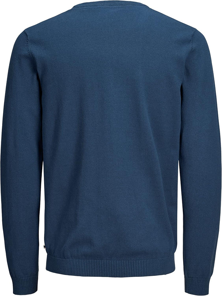 JACK & JONES Male Strickpullover Einfarbig Strickpullover S Blau (Insignia Blue), S Blau (Insignia B