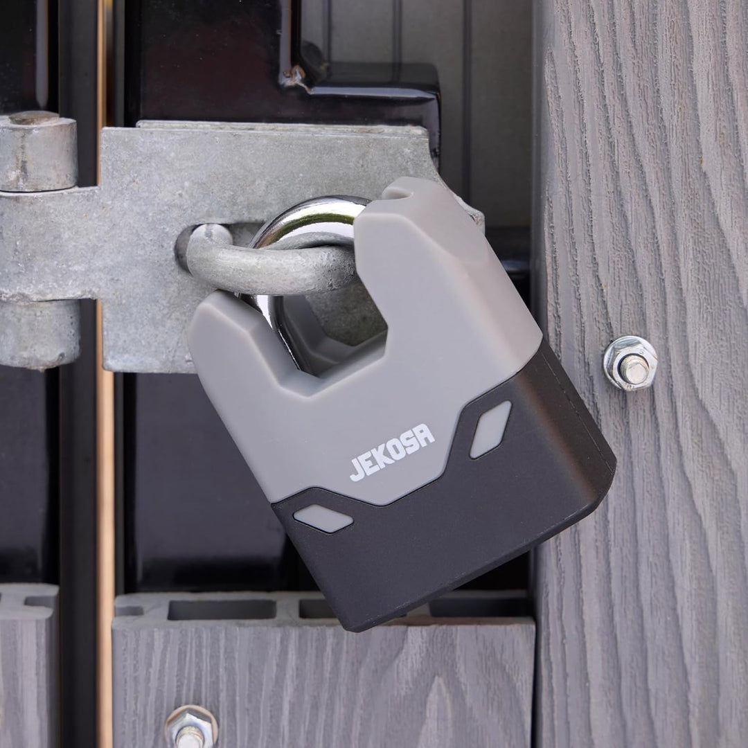 SDP66 Heavy Duty Vorhängeschloss mit 5 Schlüsseln – 11 mm schnittfester Stahlbügel, wasserdichte Sch