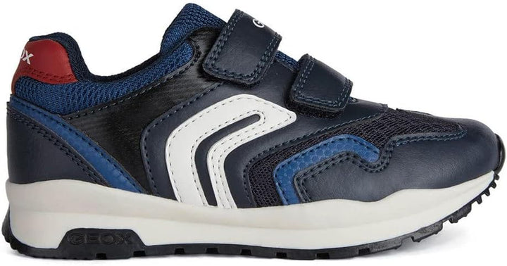 Geox Jungen J Pavel Sneakers 32 EU Navy Red, 32 EU Navy Red
