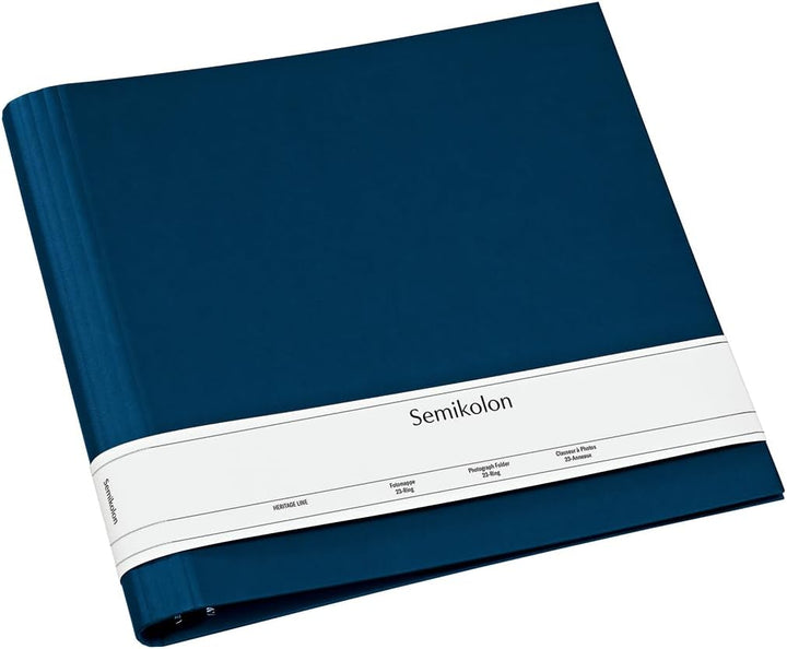 Semikolon 353284 Fotomappe 23 Ring - 35 x 32 cm - Efalinbezug - für Album, Fotobuch mit Ringheftung