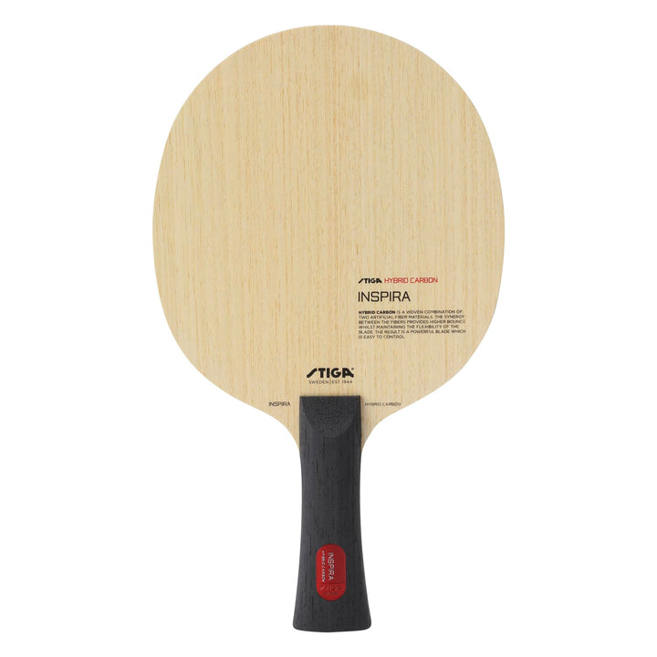 Stiga Tischtennisholz Inspira Hybrid Carbon für perfekten Spin und Starke Angriffe Konkav, Konkav