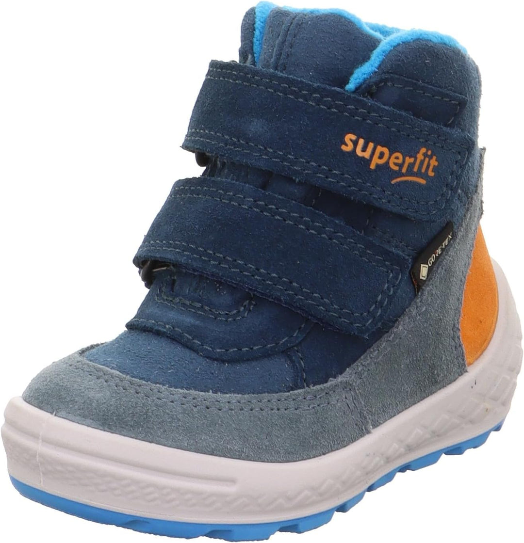 Superfit Jungen Groovy Schneestiefel 22 EU Schmal Blau 8000, 22 EU Schmal Blau 8000