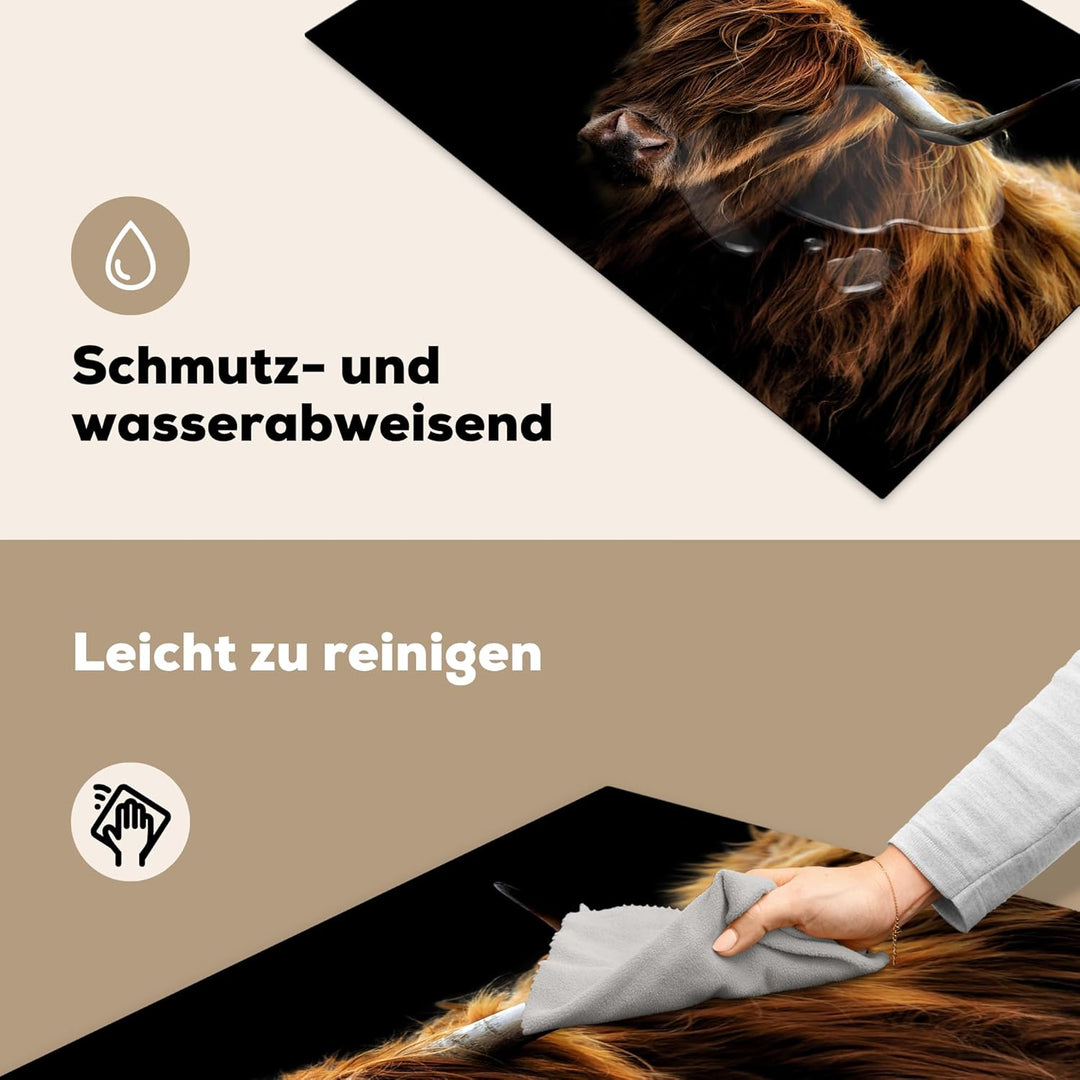 Herdabdeckplatte Einteilig Herdabdeckung Abdeckplatte für Ceranfeld Abdeckung Induktionskochfeld Auf
