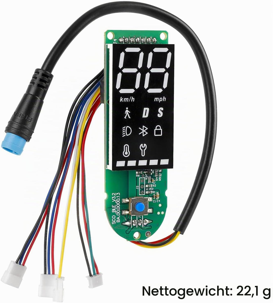 XBERSTAR BLE Armaturenbrett-Platine LED-Display für Xiaomi 1S Pro und Pro2 Elektroroller, Armaturenb
