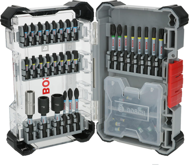 Bosch 50x PRO Impact Set, 50-tlg. (200 x 107 mm, Professional Zubehör Schraubendreher, Schraubendreh