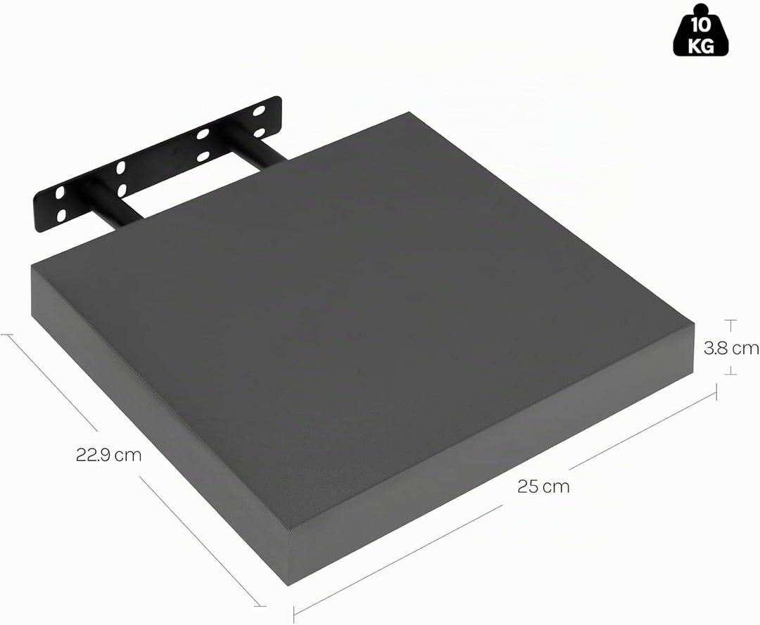 WOLTU 2X Wandregal Wandboard Bücherregal Regale für Deko Wandablagen aus MDF Holz, 2er Set Hängerega