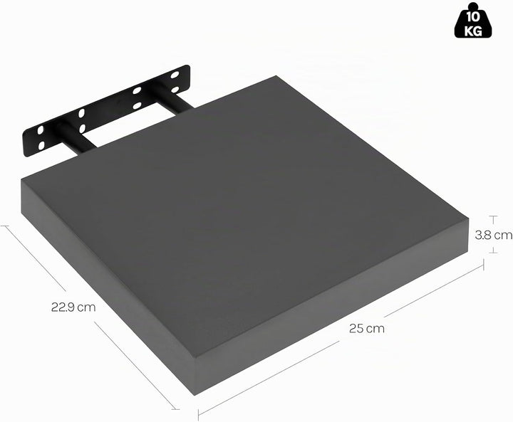 WOLTU 2X Wandregal Wandboard Bücherregal Regale für Deko Wandablagen aus MDF Holz, 2er Set Hängerega