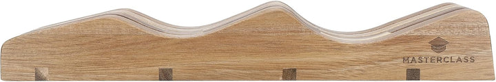 MasterClass Messerhalter aus Holz, Sicherheits- und Hygienehalter für Schubladen und Arbeitsplatten,