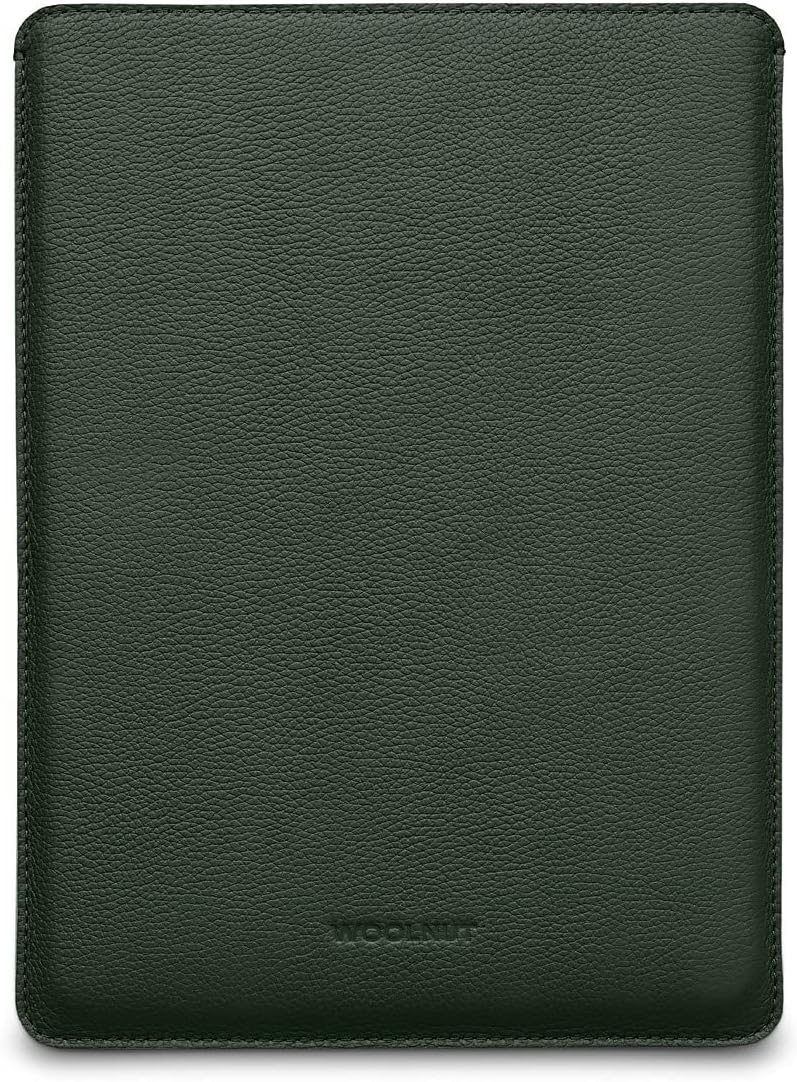 Woolnut Leder Sleeve Case Hülle Tasche für MacBook Pro 13 UNT Air 13/13.6 Zoll - Grün Grün MacBook P