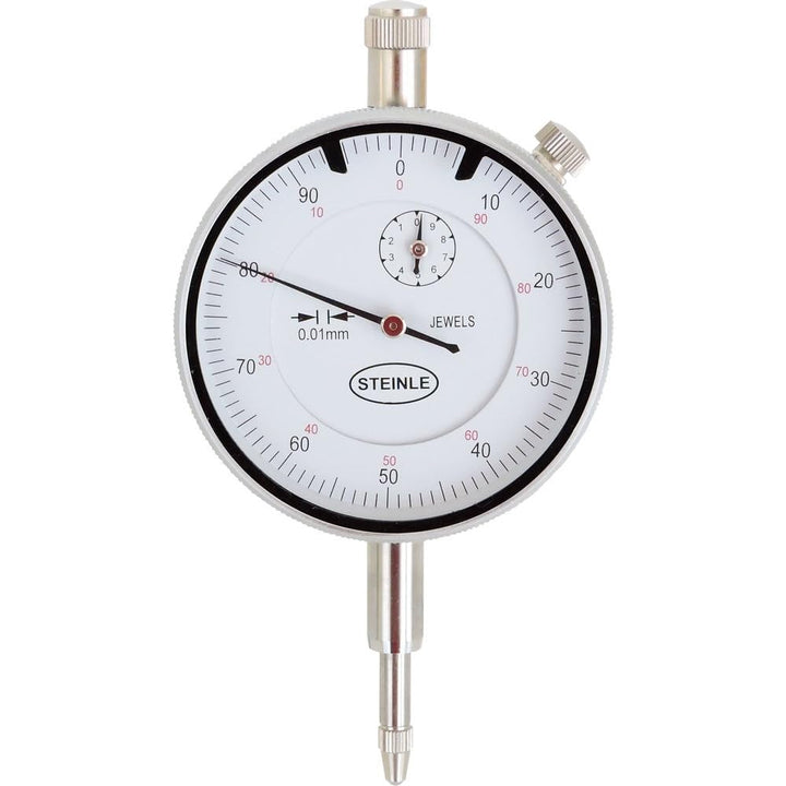 STEINLE Messuhr 3105 0-10 mm Ablesung: 0,01 mm Ziffernblatt: 58 mm Zeigerumdrehung: 1 mm Aktionsprei