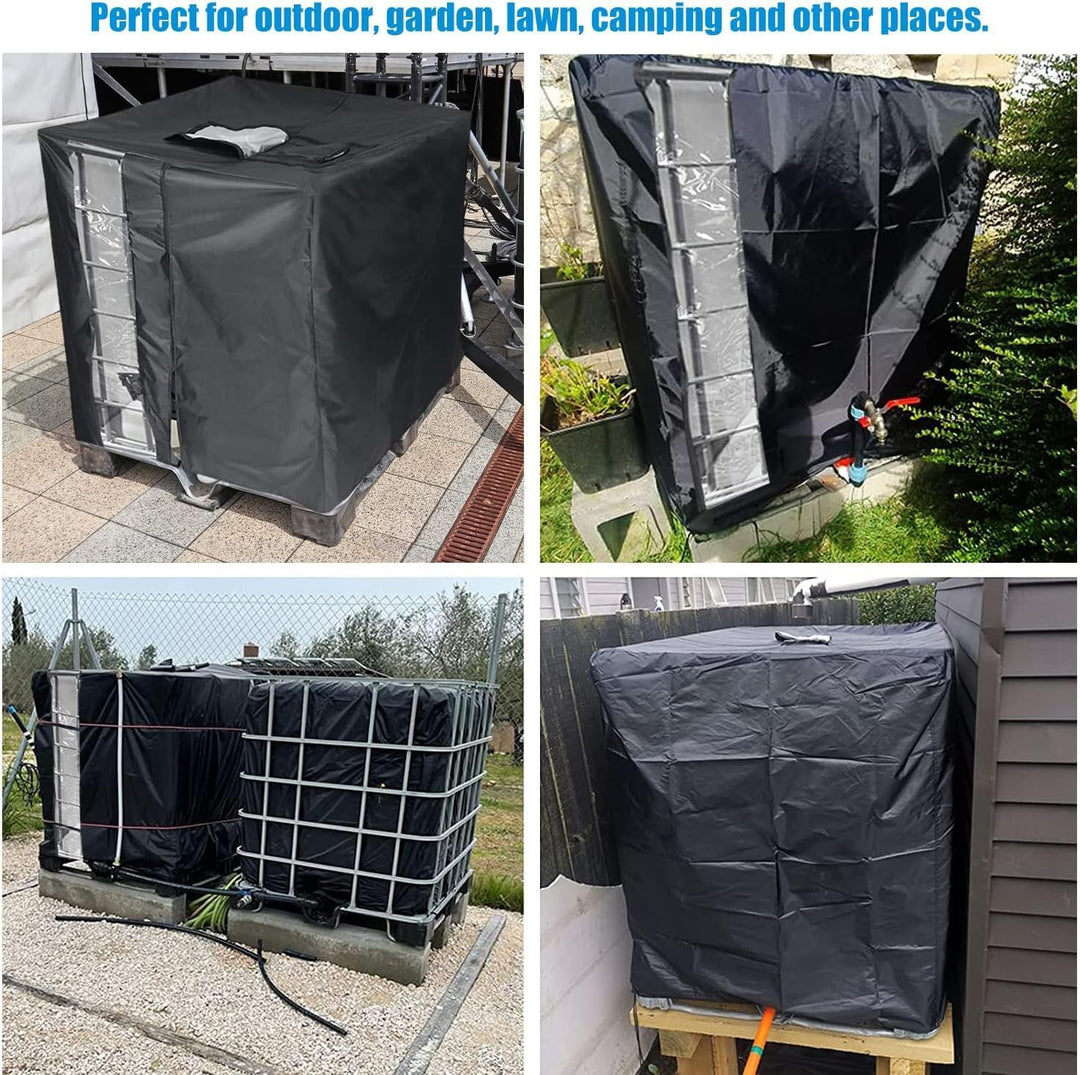 Abdeckung IBC Tank, IBC Tank Abdeckung Wassertank 1000L,Wassertank Schutzhülle mit Reissverschluss K