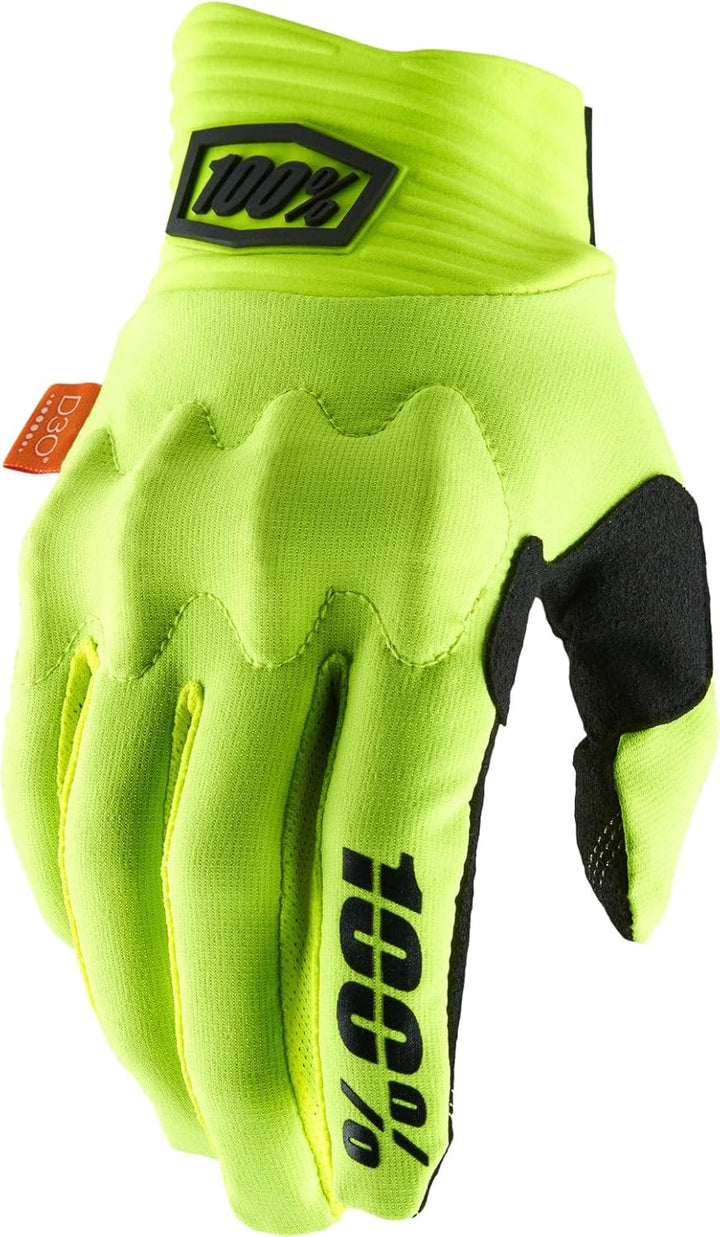 100% Cognito D3o Gloves Handschuhe S Fluo Yellow/Black, S Fluo Yellow/Black