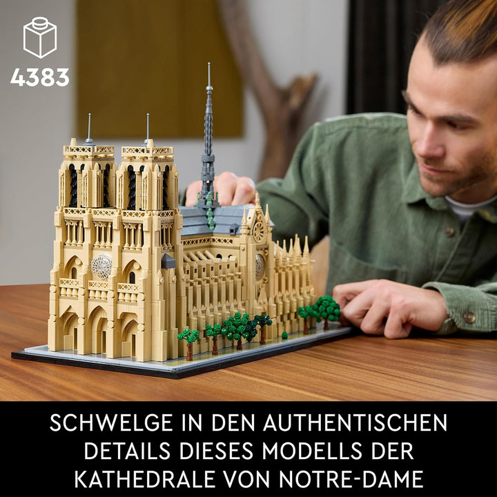 LEGO Architecture Notre-Dame de Paris, Sammlerstück für Erwachsene, Souvenir aus Frankreich, Geschen
