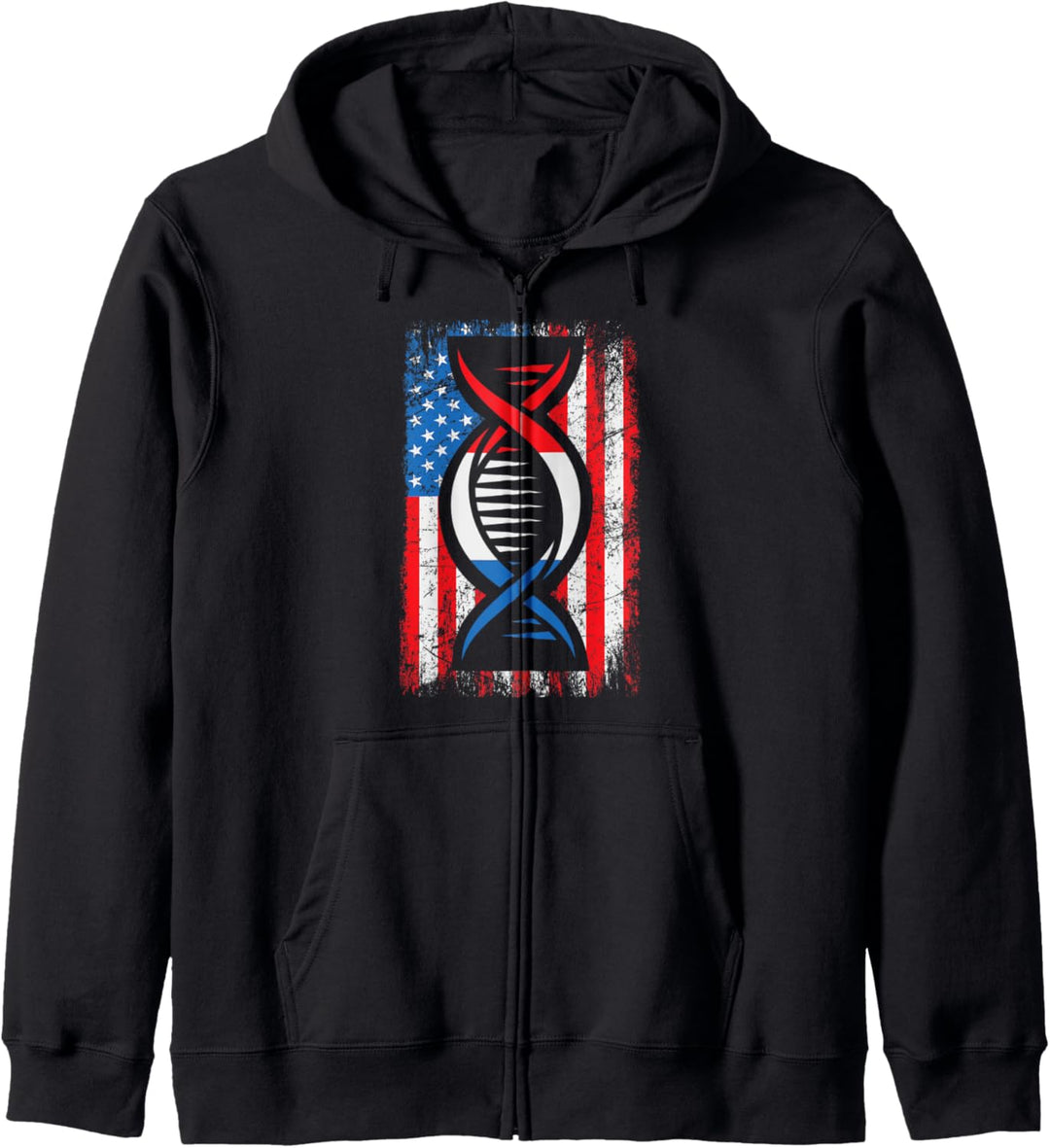4. JULI Hemd. DNA Amerikanische Freiheit USA Flagge Kapuzenjacke