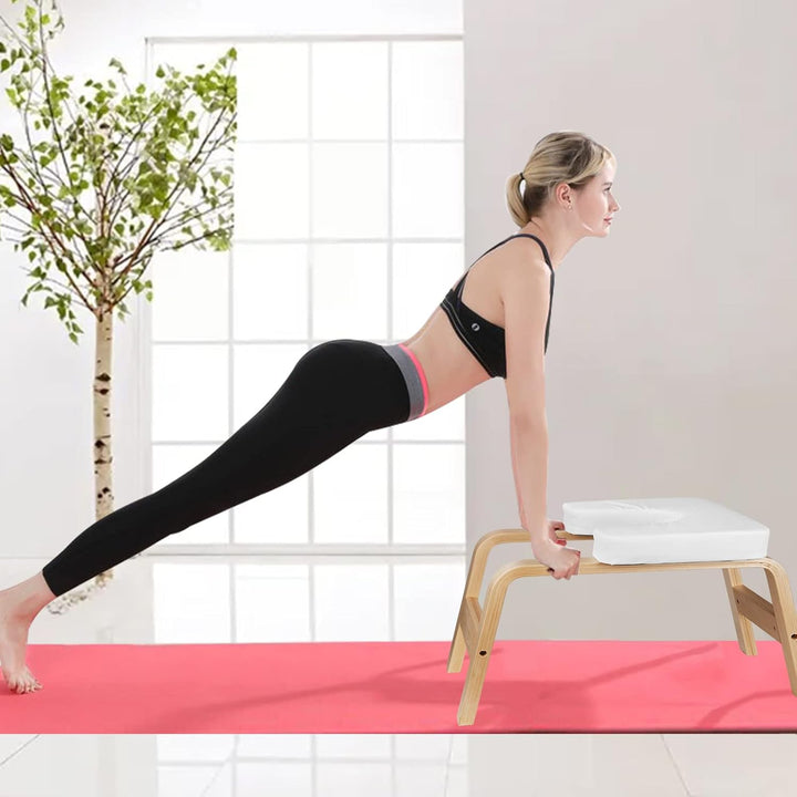 DnKelar Yoga Stuhl Inversion Yoga Stuhl Kopf Yoga Praxis Yoga Hocker Yoga Stuhl Yoga Hocker (Weiss),
