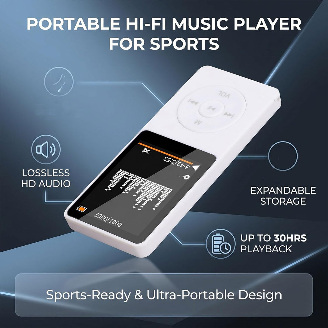 Bewinner Bluetooth-MP3-Player, Weiss WHITE, WHITE