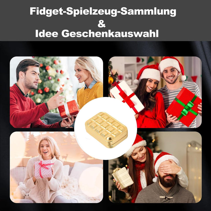 Vitoki Metall-Fidget-Slider für Erwachsene, magnetisches Fidget-Spielzeug mit All-Slide zur Linderun