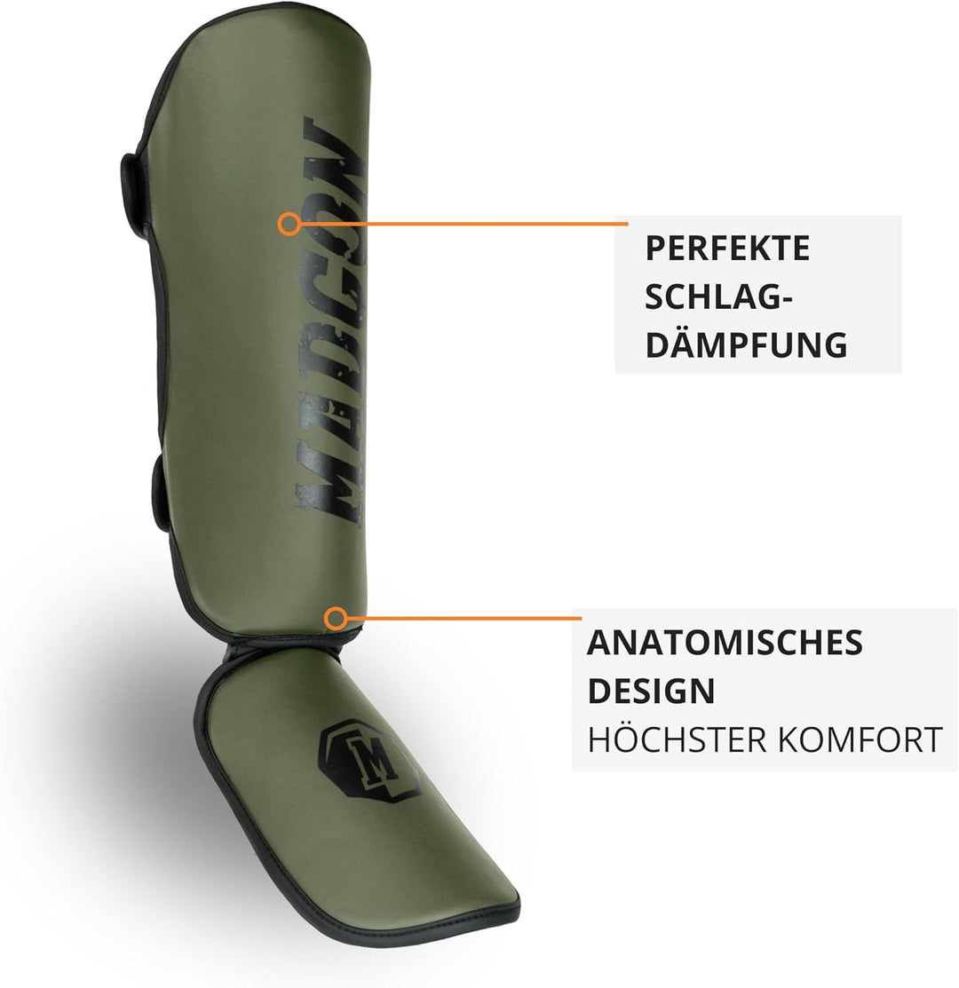 MADGON Schienbeinschoner mit perfektem Sitz und idealer Polsterung! Schienbein-Schutz mit geringer S