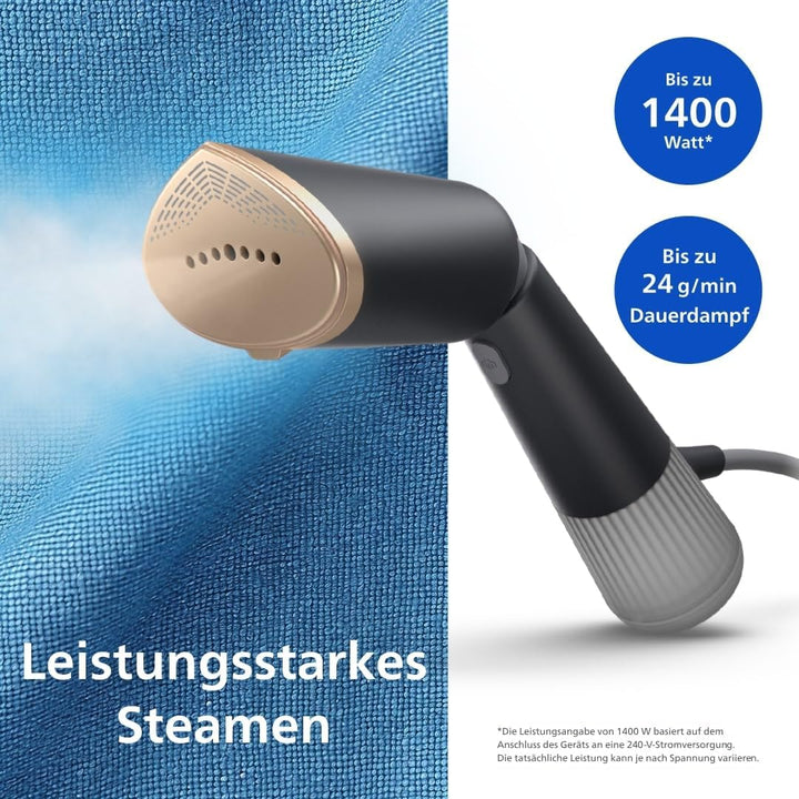 Philips Dampfglätter 5000-Serie – 35 Sekunden Aufheizen, kontinuierlicher Dampf, zwei Wassertanks, E