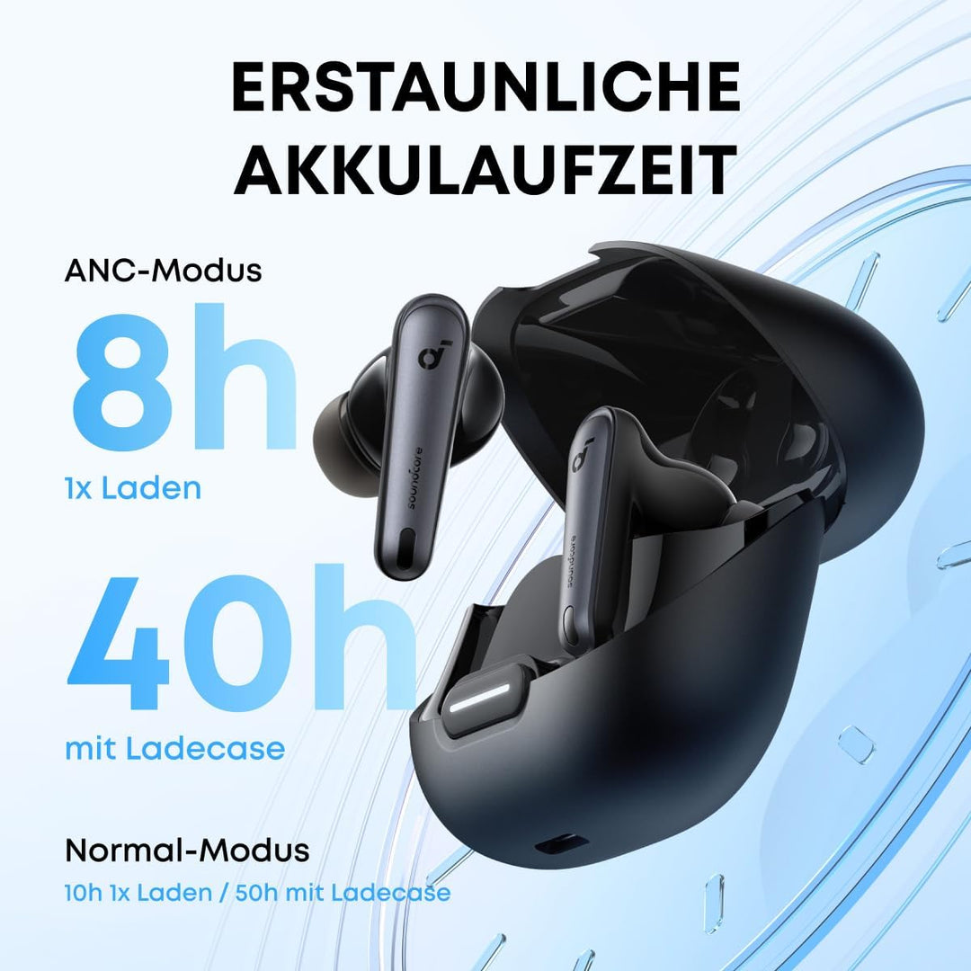 soundcore by Anker Liberty 4 NC Bluetooth-Kopfhörer mit Geräuschunterdrückung, 98,5% Noise Cancellin