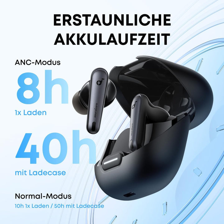 soundcore by Anker Liberty 4 NC Bluetooth-Kopfhörer mit Geräuschunterdrückung, 98,5% Noise Cancellin