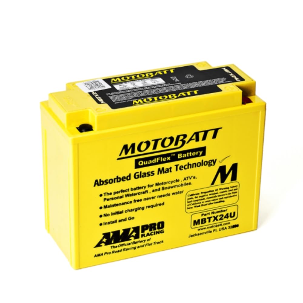 MBTX24U MOTOBATT Quadflex AGM Bike Batterie 12V 25Ah