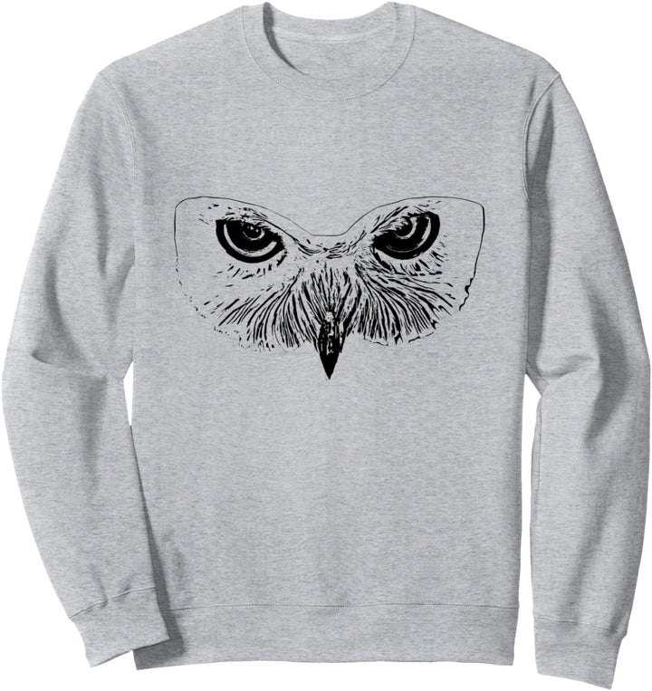 Eule Raubvogel Motiv Vögel Tiere Krallen Schnabel Eulen Sweatshirt