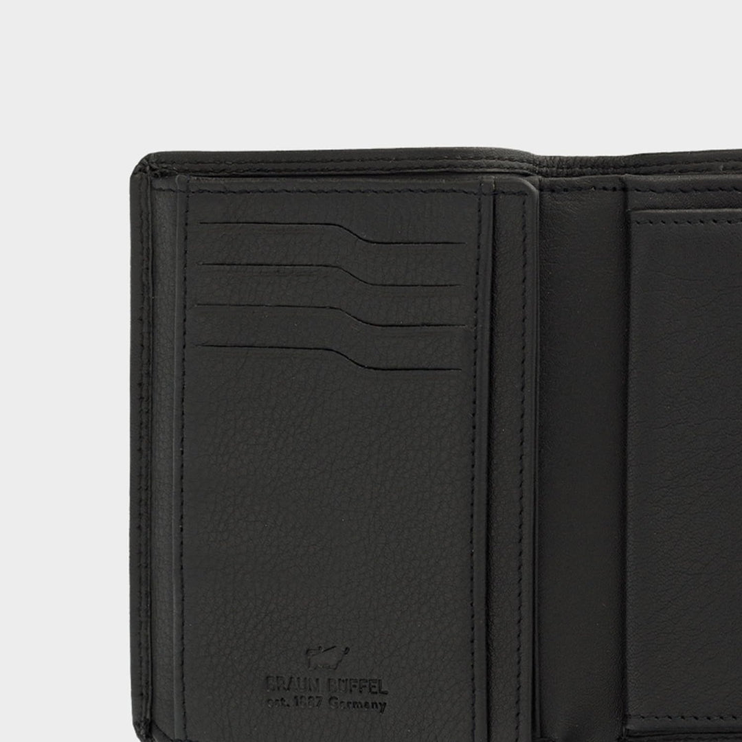 BRAUN BÜFFEL Damen Geldbörse aus echtem Leder Golf 2.0 - mit Druckknopf - Portemonnaie für Frauen -