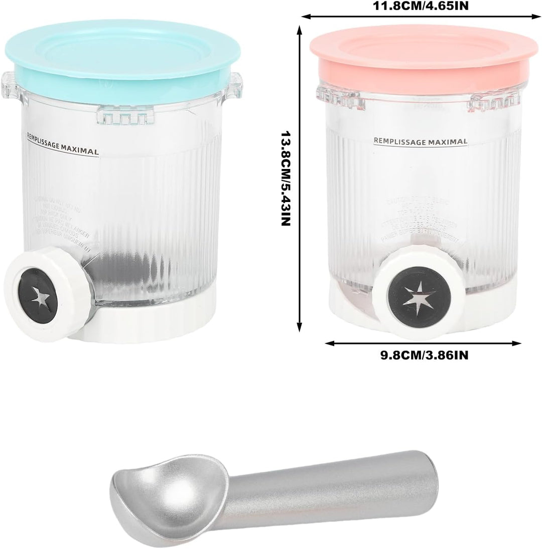 4er-Ninja Creami Swirl - Pack Behälter für Ninja Creami Swirl Pints und Deckel, Eisbehälter Ko