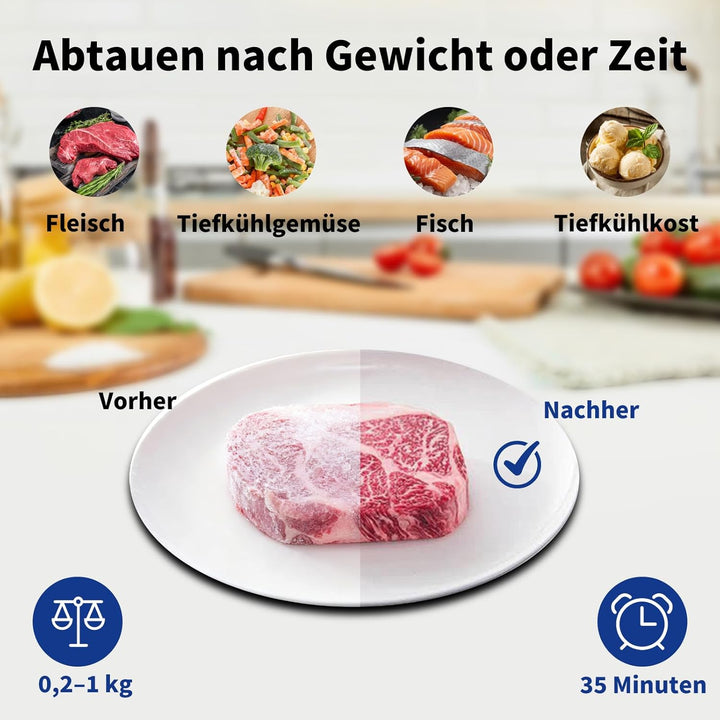 Smad Solo-Mikrowelle 20L, 700W, Mikrowelle Klein, 5 Leistungsstufen, Auftaufunktion nach Zeit/Gewich