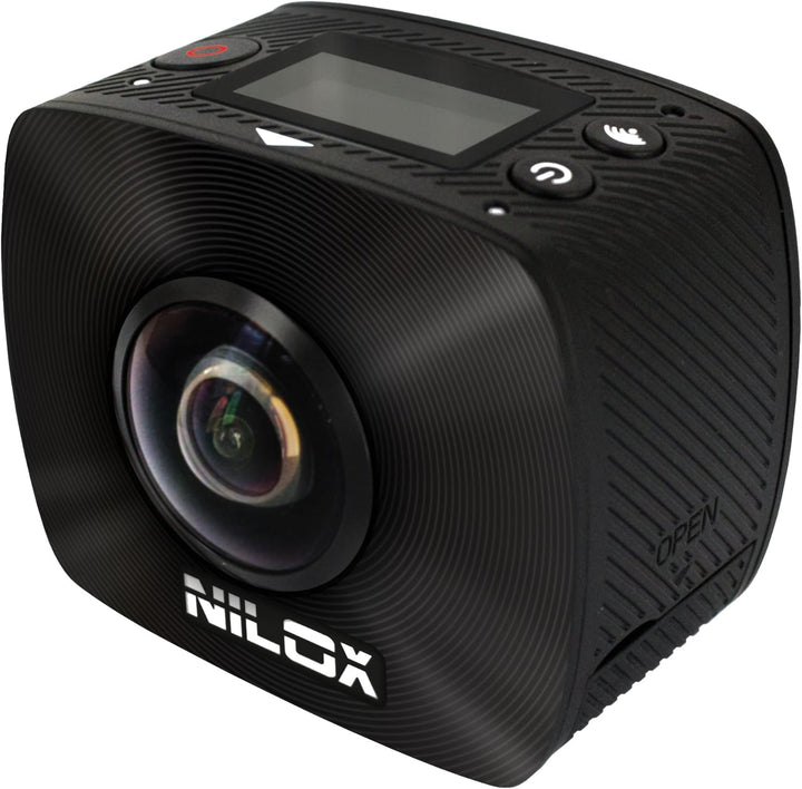 Nilox, Action Cam EVO 360, Full HD 1920x960p, 30fps, 4.5MP, 360° Aufnahme, Schwarz