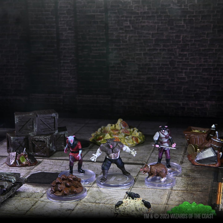 WizKids Dungeons and Dragons Icons of The Realms Adventure in A Box Wererat Den Miniatures