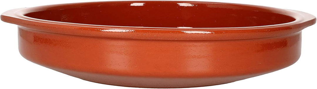 MamboCat Cazuela mit Griff 2er Set Schalen Bernd 2,2l Auflaufform rund 31,5cm aus Ton glasiert Gröss