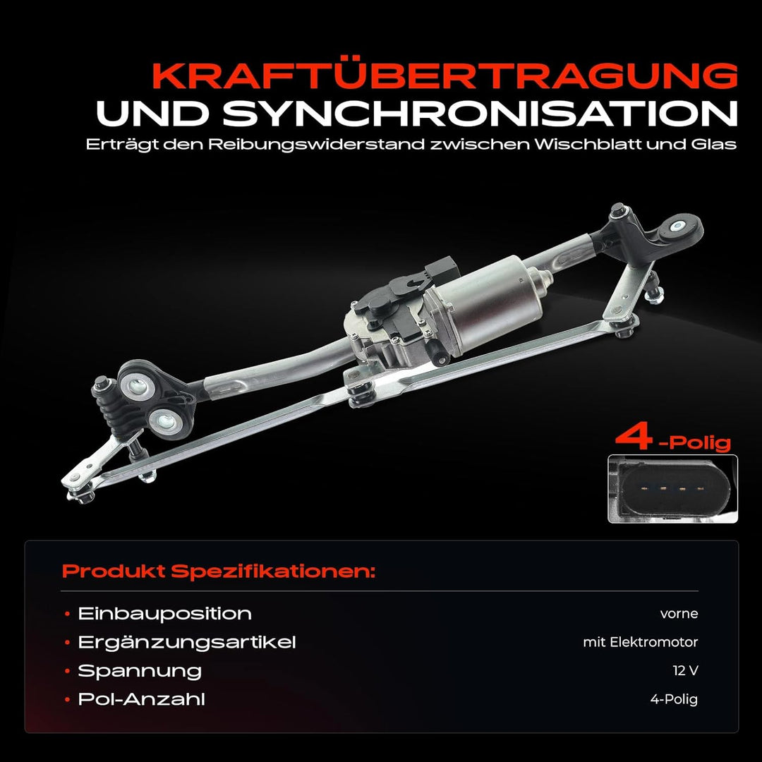 Frankberg Wischergestänge mit Wischermotor Vorne für X5 E70 X6 E71, E72 3.0L 4.4L 4.8L 2006-2014 616