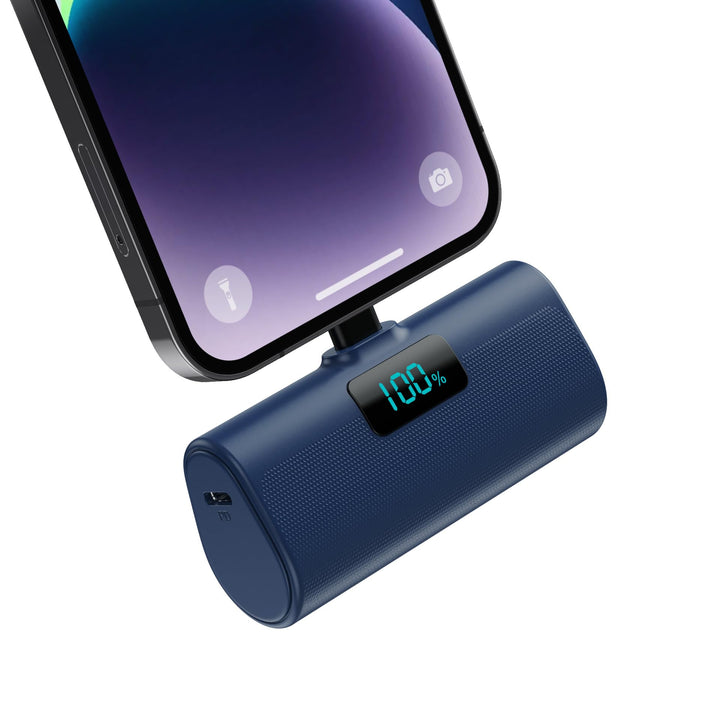 Mini Powerbank 5200mAh für iPhone, Klein Power Bank 20W PD 4.0A Schnellladefunktion Externer Akku, C