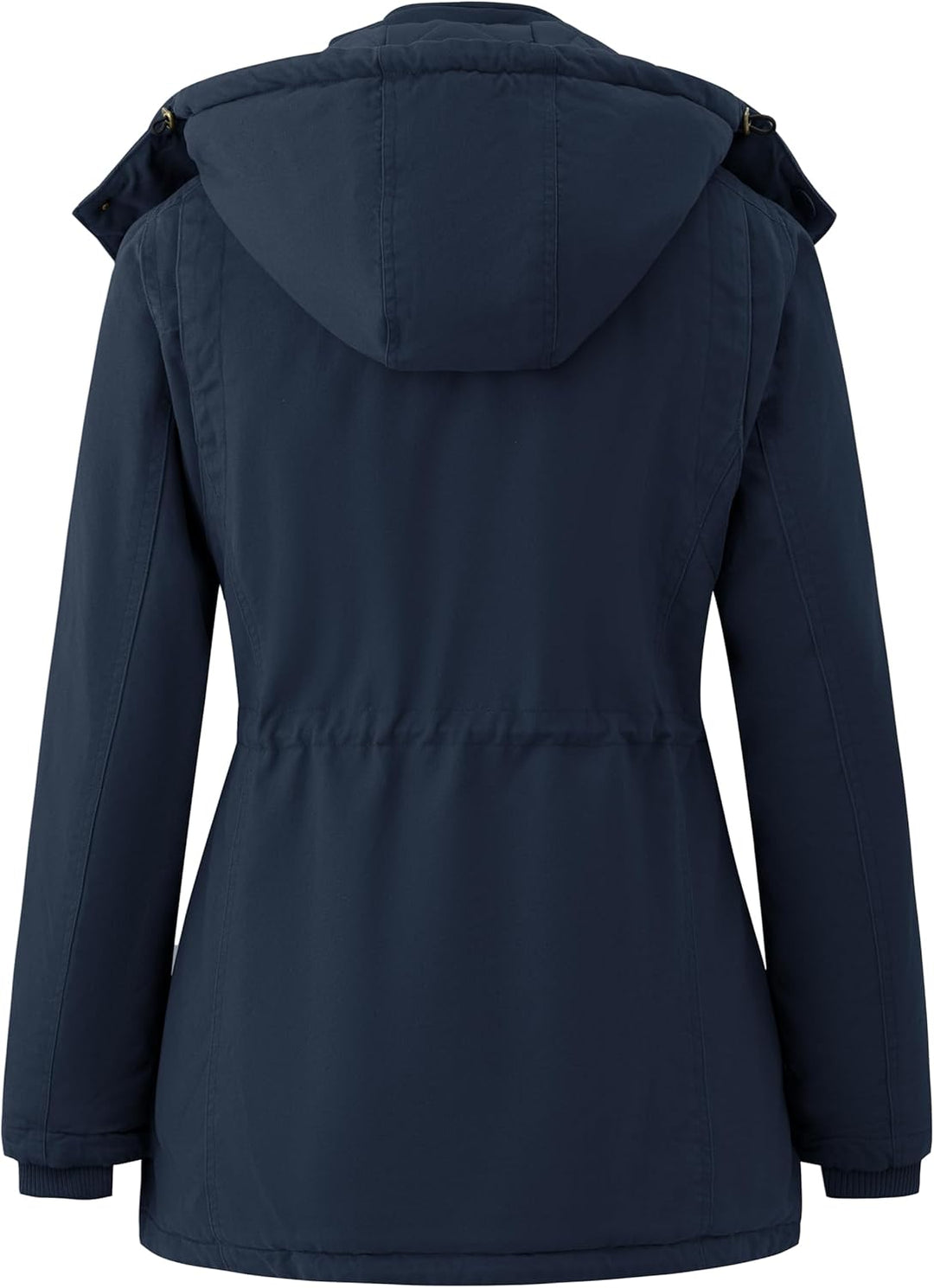 Wantdo Damen Winddichter Warmer Mantel Winter L?ssiger Fleecemantel Klassische Baumwoll Kapuze Jacke