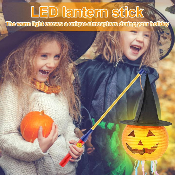 Laternenstäbe, Laternenstab Kinder LED, 4 Stück Elektronischer Laternenstab mit LED 50 cm, Laternens