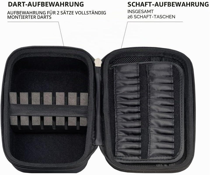 Mission Darts Eva-Darttasche | erhältlich in Ronin &amp; Samurai Grey Style, Schwarz, Samurai-Grau, Samu