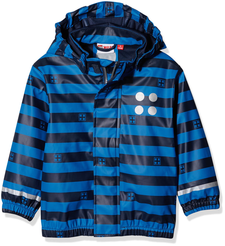 LEGO duplo Jungen JUSTICE 102 - Regenjacke Blau (Dark Navy 589) 98, Blau (Dark Navy 589) 98