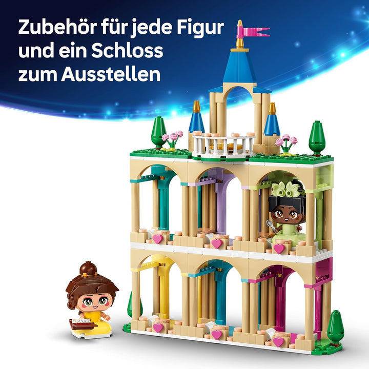 LEGO ǀ Disney Princess Die Mini-Prinzessinnen Belle und Tiana mit ihrem Schloss - Spielzeug mit 2 Mi